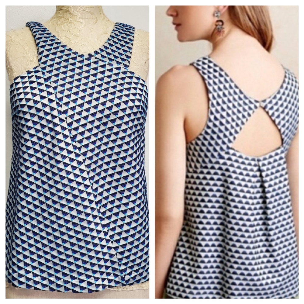 HD IN PARIS ANTHROPOLOGIE Top Geometric Jacquard K